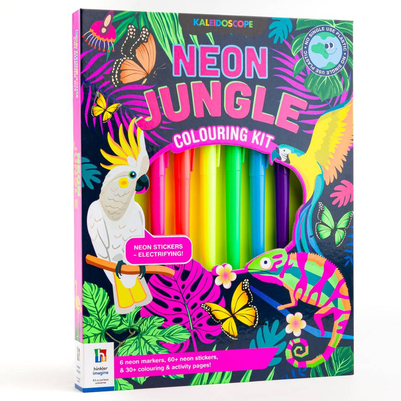 Kaleidoscope Colouring Kit: Neon Jungle