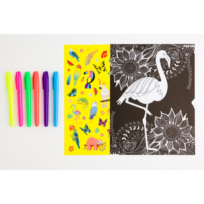 Kaleidoscope Colouring Kit: Neon Jungle