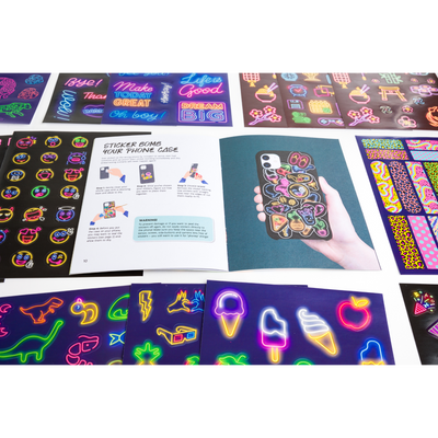 Kaleidoscope Sticker Bomb: Electric Neon
