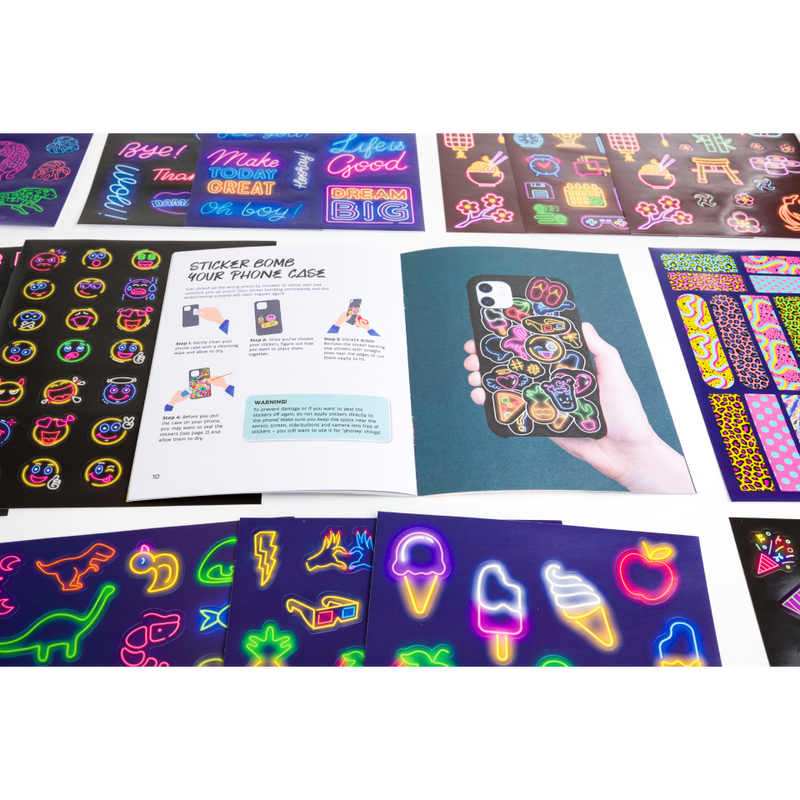 Kaleidoscope Sticker Bomb: Electric Neon