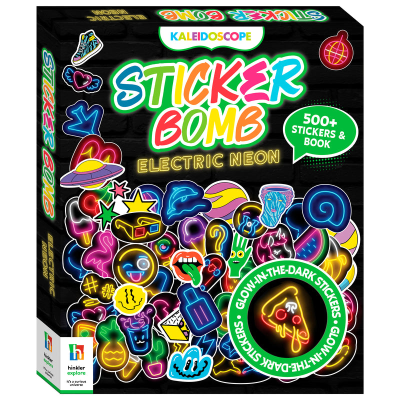Kaleidoscope Sticker Bomb: Electric Neon