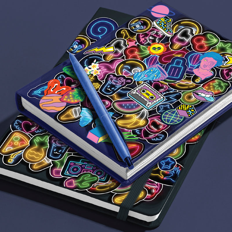 Kaleidoscope Sticker Bomb: Electric Neon