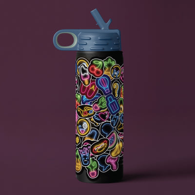 Kaleidoscope Sticker Bomb: Electric Neon