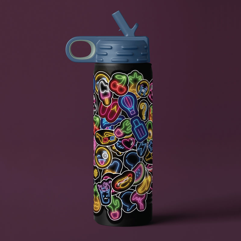 Kaleidoscope Sticker Bomb: Electric Neon
