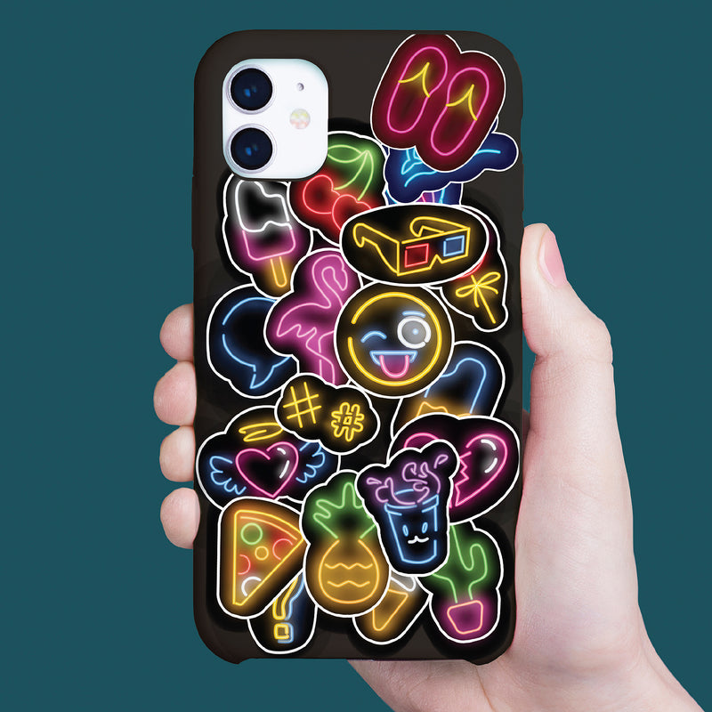 Kaleidoscope Sticker Bomb: Electric Neon