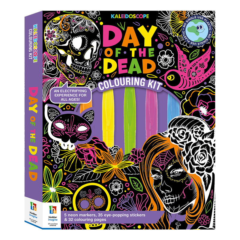 Kaleidoscope Neon Kit Glow in the Dark Colouring Kit