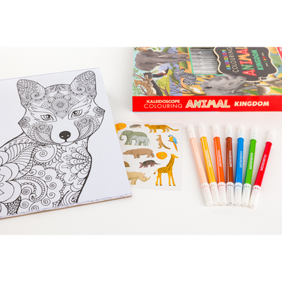 Kaleidoscope Colouring Kit: Animal Kingdom