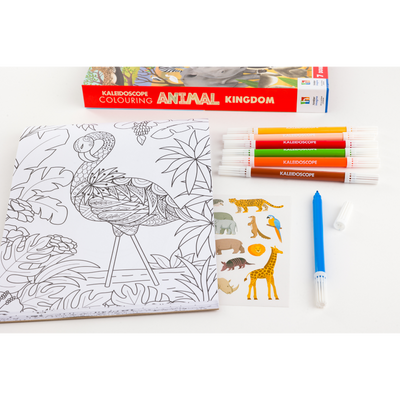 Kaleidoscope Colouring Kit: Animal Kingdom