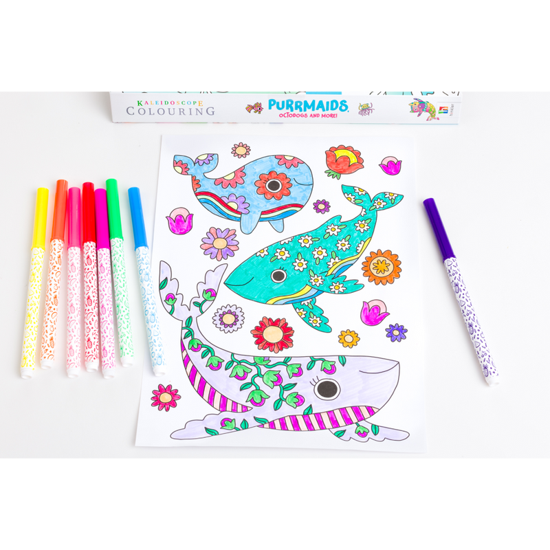 Kaleidoscope Colouring Kit: Purrmaids, Octodogs and More!