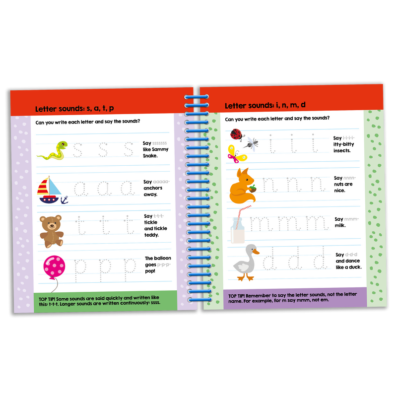 Write It, Wipe It Spiral Book: First Phonics