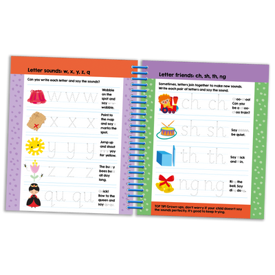 Write It, Wipe It Spiral Book: First Phonics