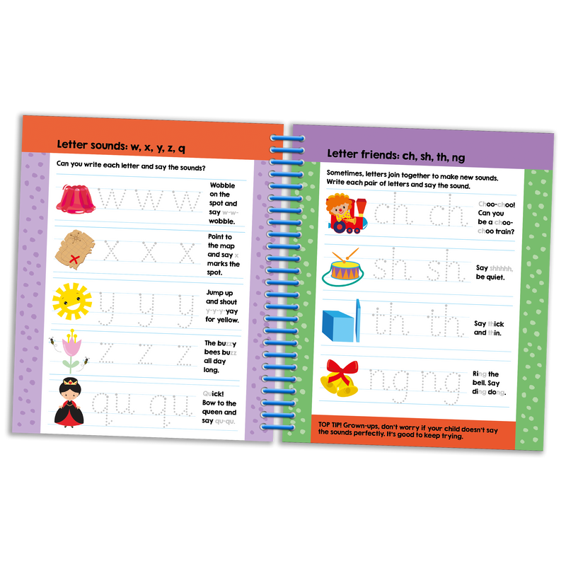 Write It, Wipe It Spiral Book: First Phonics