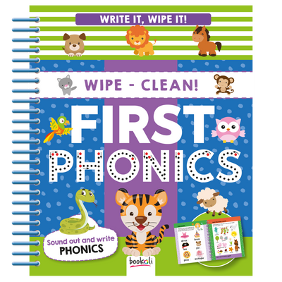 Write It, Wipe It Spiral Book: First Phonics