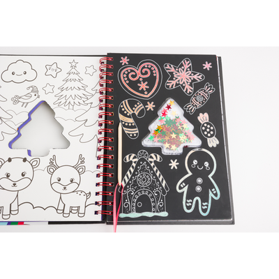 Scratch Art Sparkles: I Love Christmas