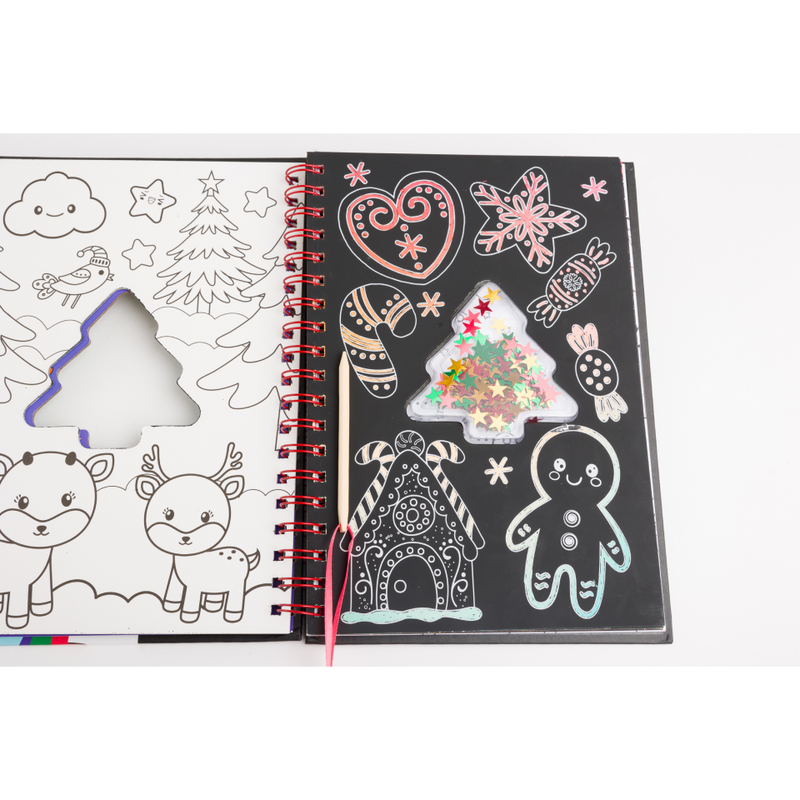 Scratch Art Sparkles: I Love Christmas
