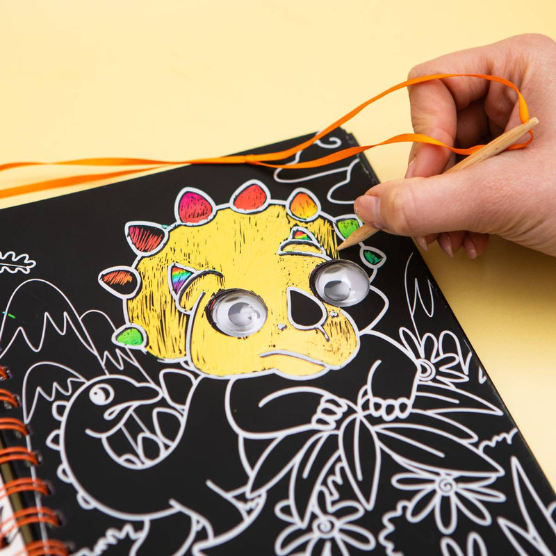 Scratch Art Friends: Dinosaurs