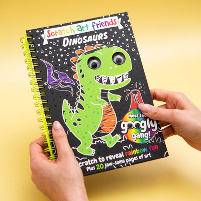 Scratch Art Friends: Dinosaurs