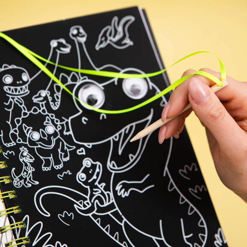 Scratch Art Friends: Dinosaurs