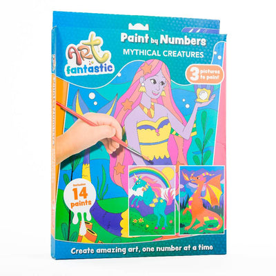 Art Fantastic Paint by Numbers Triple Set: Mythical Creatures