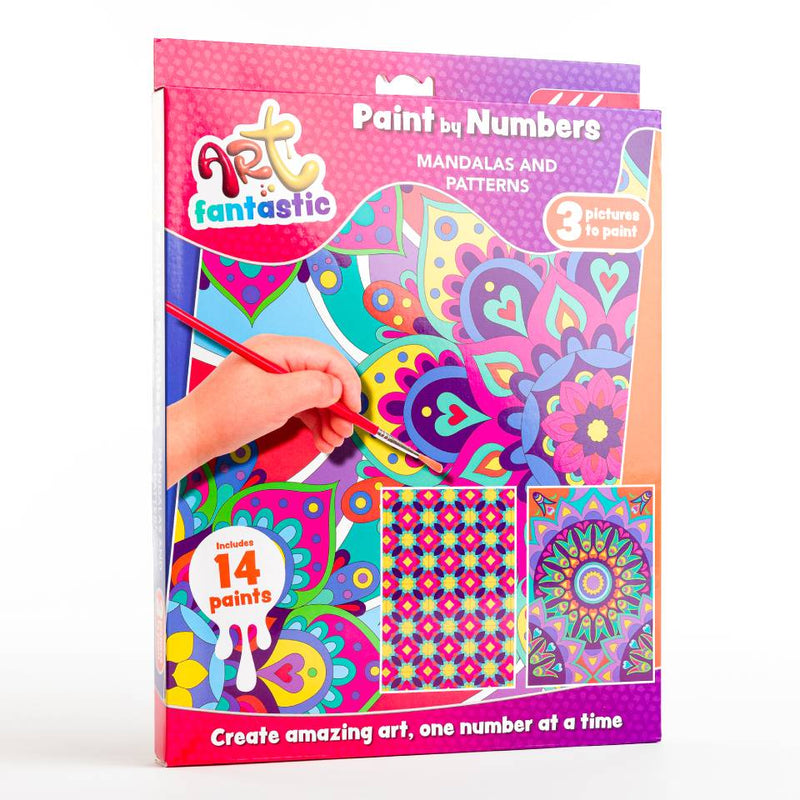 Art Fantastic Paint by Numbers Triple Set: Mandalas and Patterns