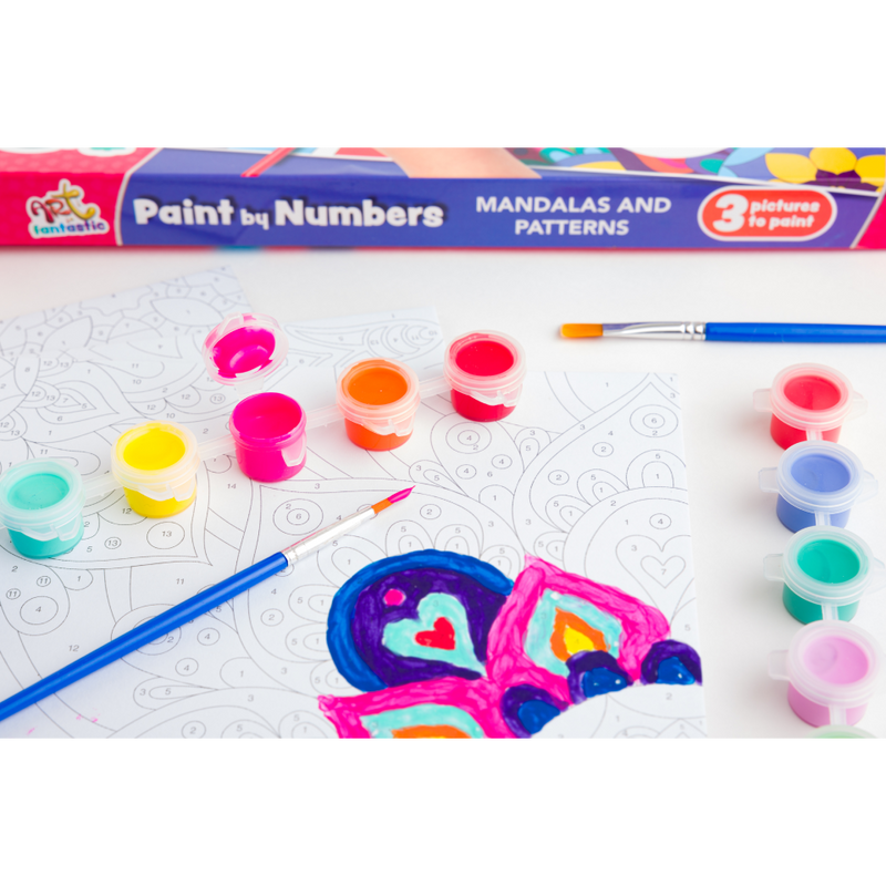 Art Fantastic Paint by Numbers Triple Set: Mandalas and Patterns