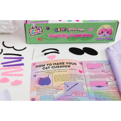 Sew Your Own Cuddly Cushion Kit: Cute Cat