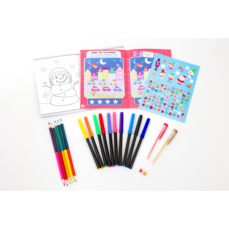 Colour-In Carry Case: Christmas Fun Activity Case