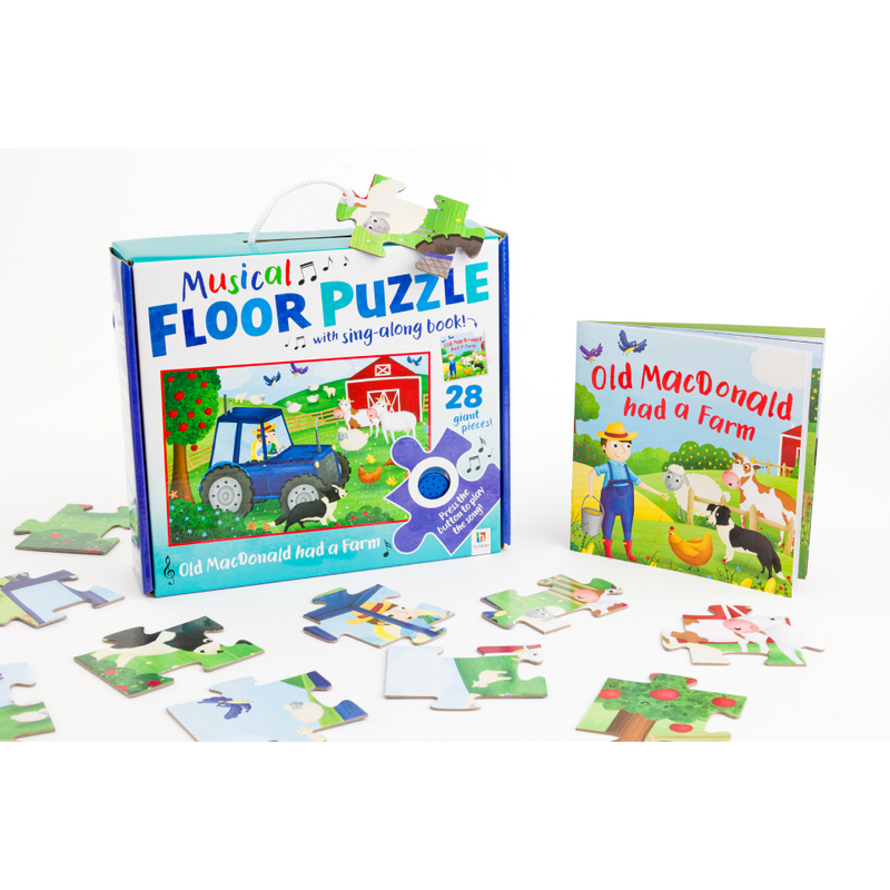 Musical Floor Puzzle with Sing-Along Book: Old MacDonald
