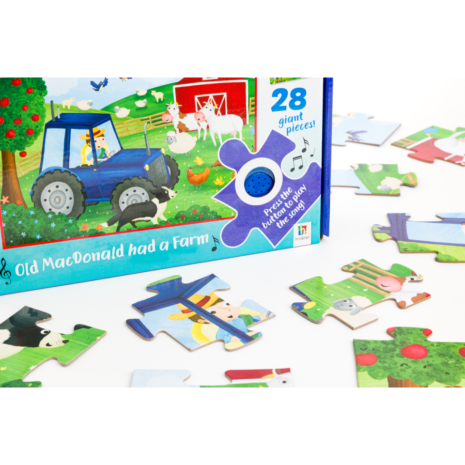 Musical Floor Puzzle with SingAlong Book Old MacDonald CuriousUniverse