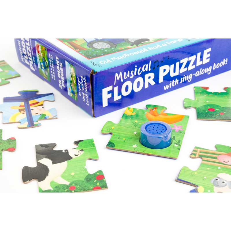 Musical Floor Puzzle with Sing-Along Book: Old MacDonald