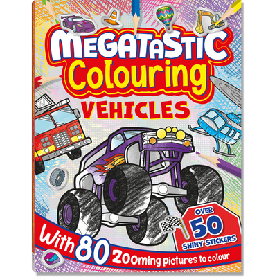 Zooming Fun & Mythical Monsters Colouring Book Bundle