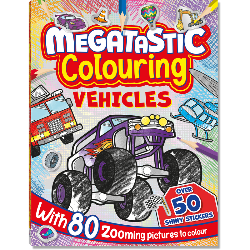 Zooming Fun & Mythical Monsters Colouring Book Bundle