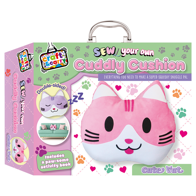 Sew Your Own Cuddly Cushion Kit: Cute Cat