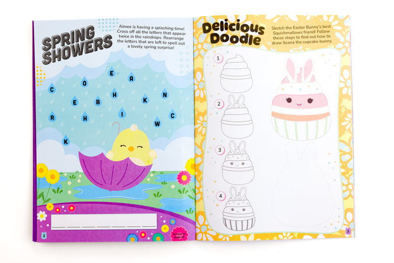 Puffy Sticker Windows: Squishmallows Easter Stickers