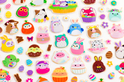 Puffy Sticker Windows: Squishmallows Easter Stickers