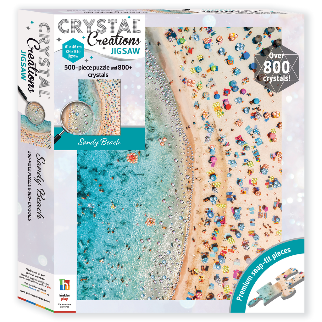 Crystal Creations 500-Piece Jigsaw: Sandy Beach – CuriousUniverse