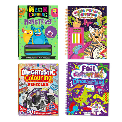 Zooming Fun & Mythical Monsters Colouring Book Bundle
