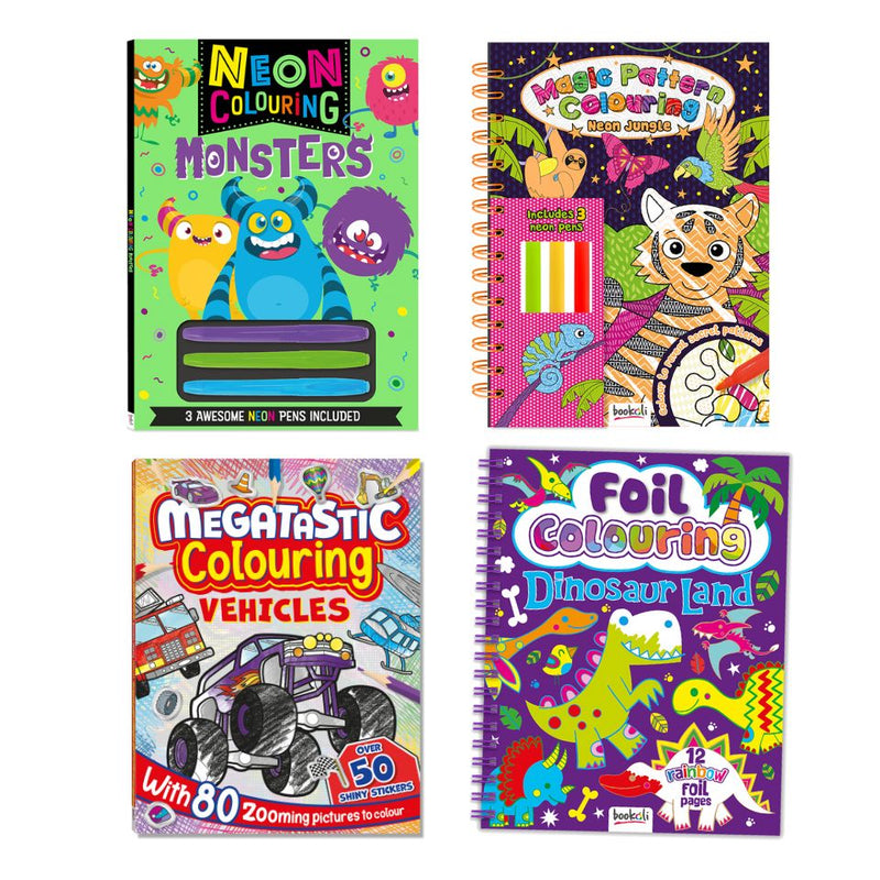 Zooming Fun & Mythical Monsters Colouring Book Bundle
