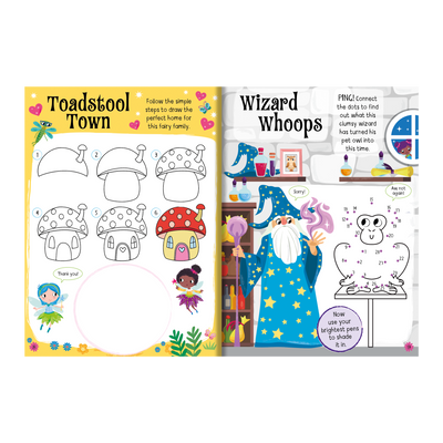 Fairy Land Sticker Activity Book with Sparkly Liquid Stickers