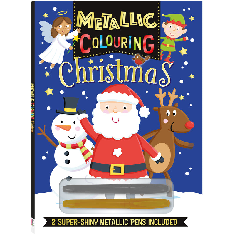 Metallic Colouring Book: Christmas
