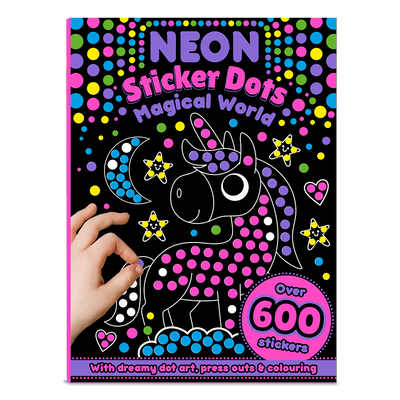 Neon Sticker Dots Activity Book: Magical World