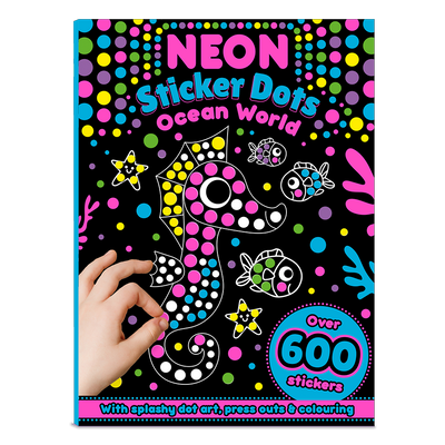 Neon Sticker Dots Activity Book: Ocean World