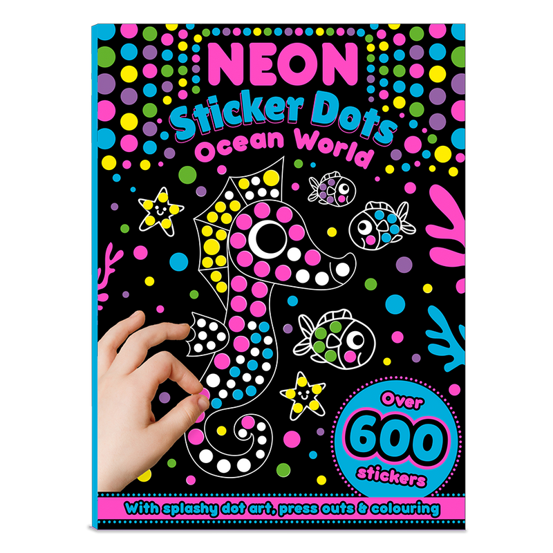 Neon Sticker Dots Activity Book: Ocean World