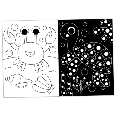 Neon Sticker Dots Activity Book: Ocean World