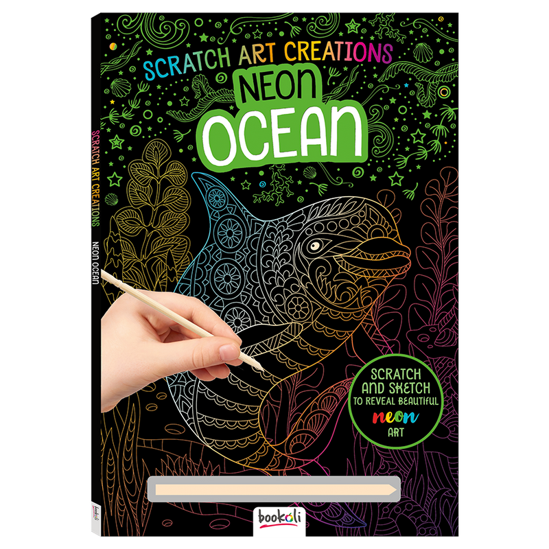 Scratch Art Creations: Neon Ocean