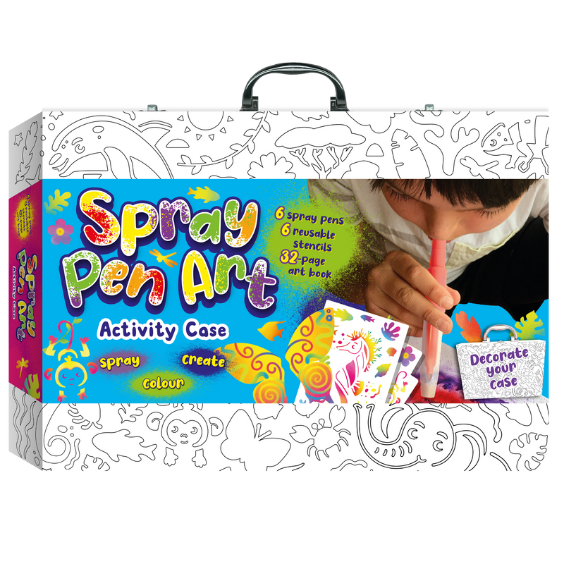 Colour-In Carry Case: Spray Pen Art Activity Case