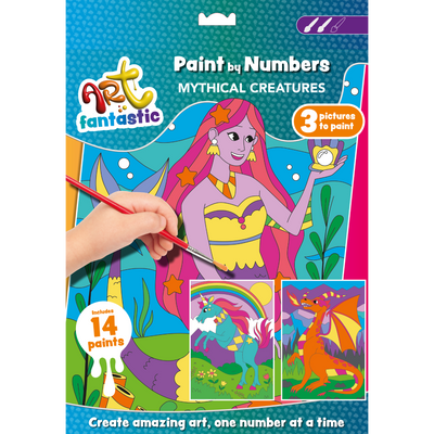 Art Fantastic Paint by Numbers Triple Set: Mythical Creatures