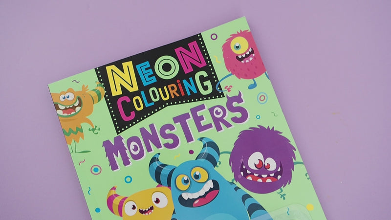 Neon Colouring Book: Monsters
