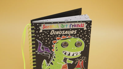 Scratch Art Friends: Dinosaurs
