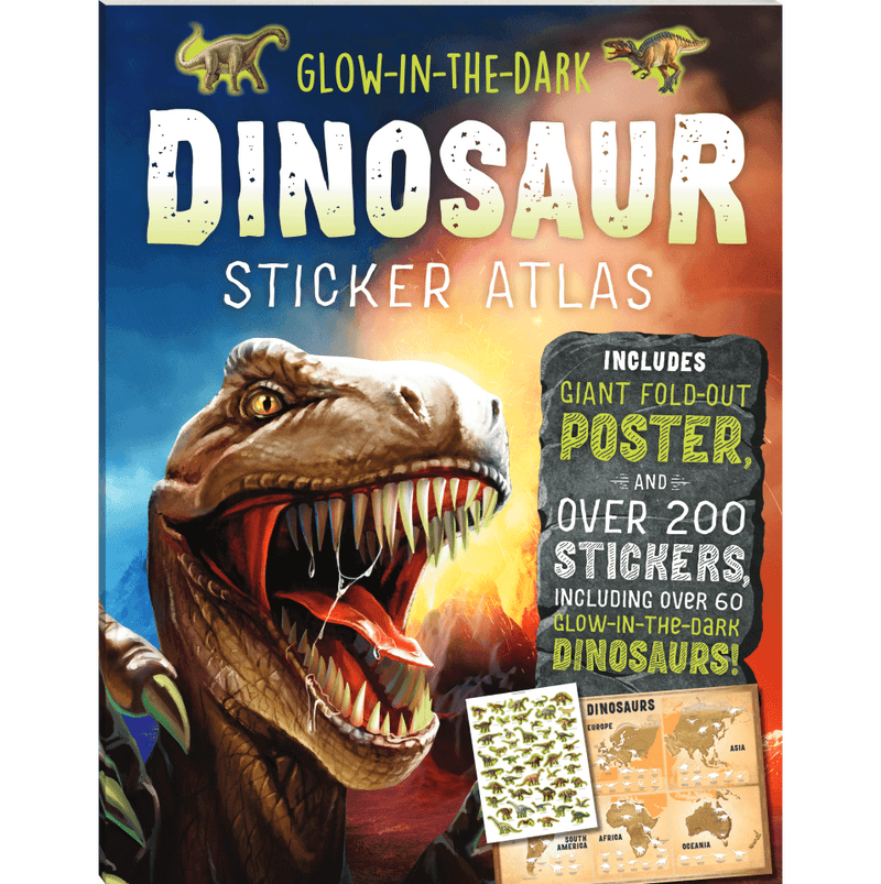Glow-in-the-Dark Dinosaur Sticker Atlas